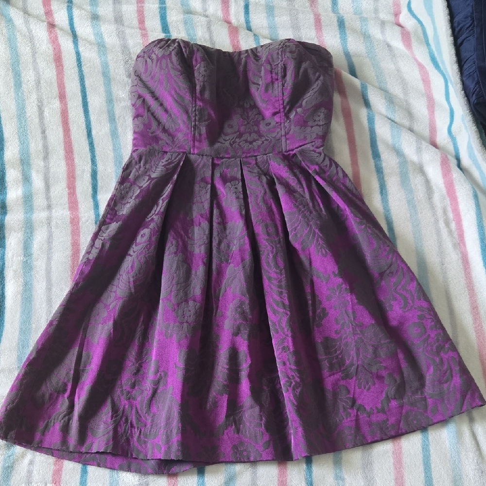 Speechless Purple Strapless Dress